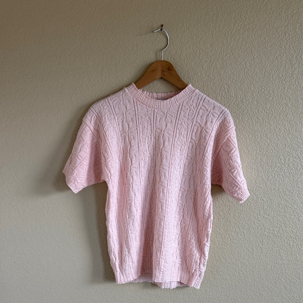 Pink United States Sweater Short Sleeve Sweater